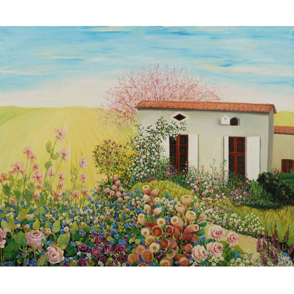 House of Flowers 110x100cm- SOLD