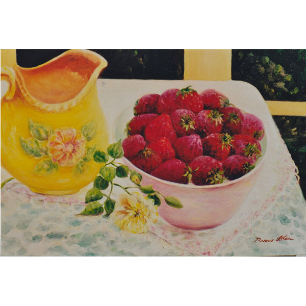 Fresh Strawberries 61x46cm- SOLD