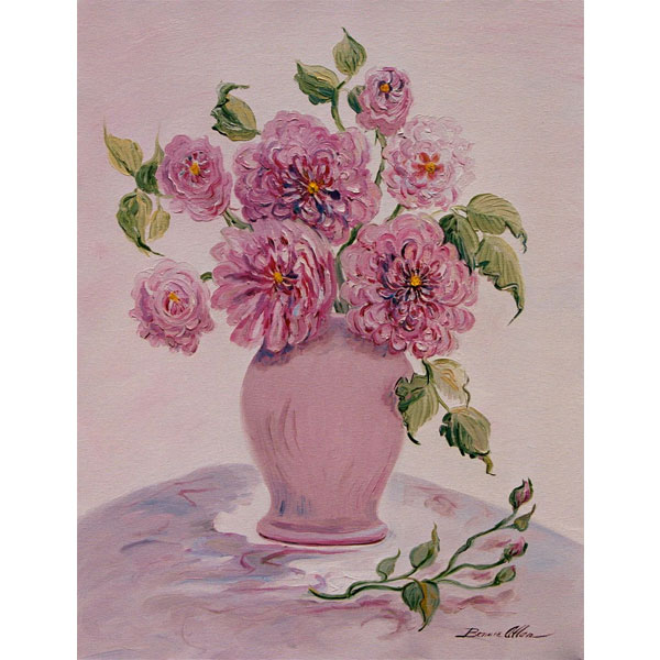 Monet's Rose 26x36- SOLD