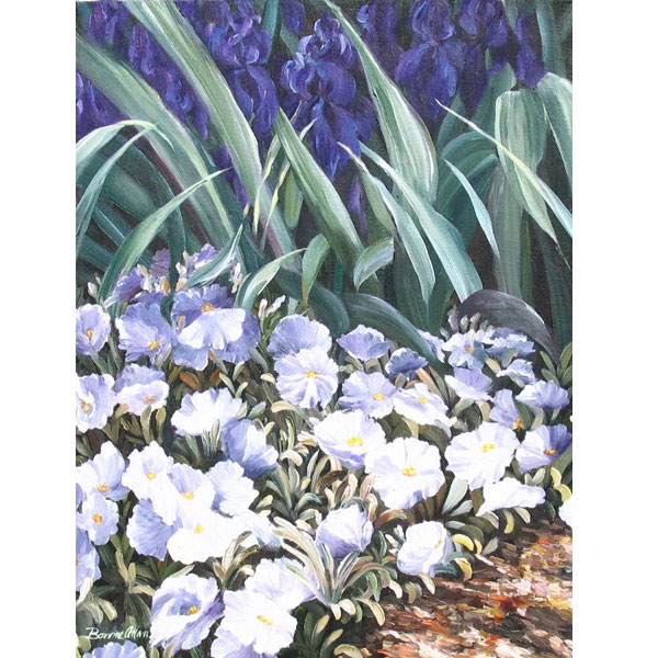 Small White Flowers 36x46cm- SOLD