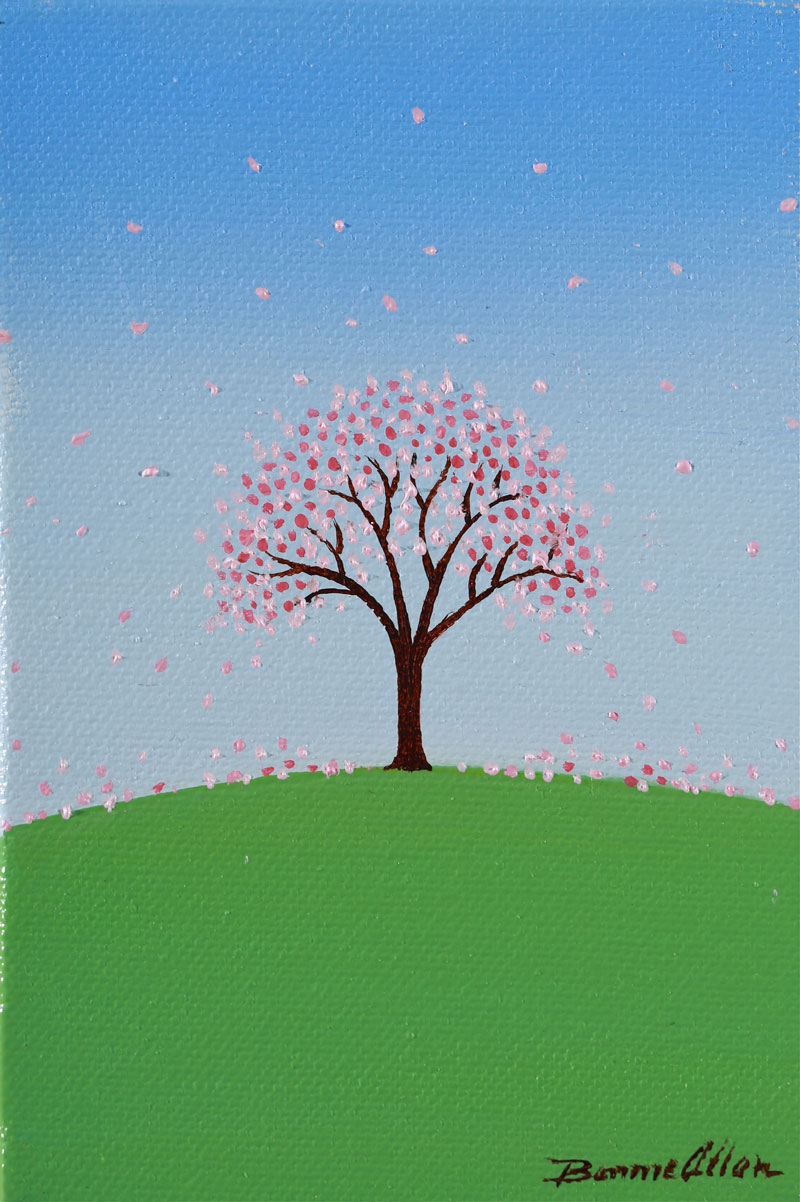 Pink Tree - 10 x 15cm - SOLD