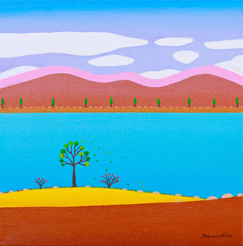 Yellow Hill  30 x 30cm - SOLD